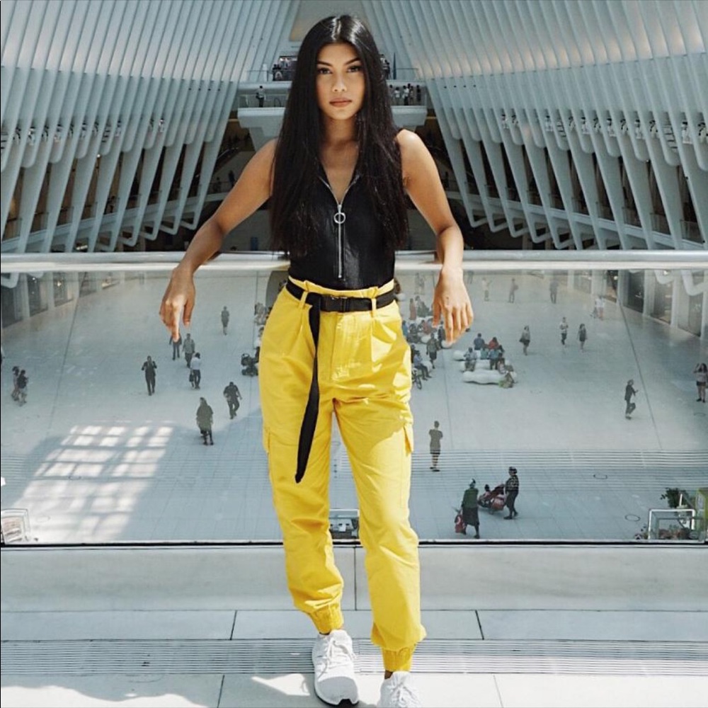 Forever 21 Belted Cargo Pants